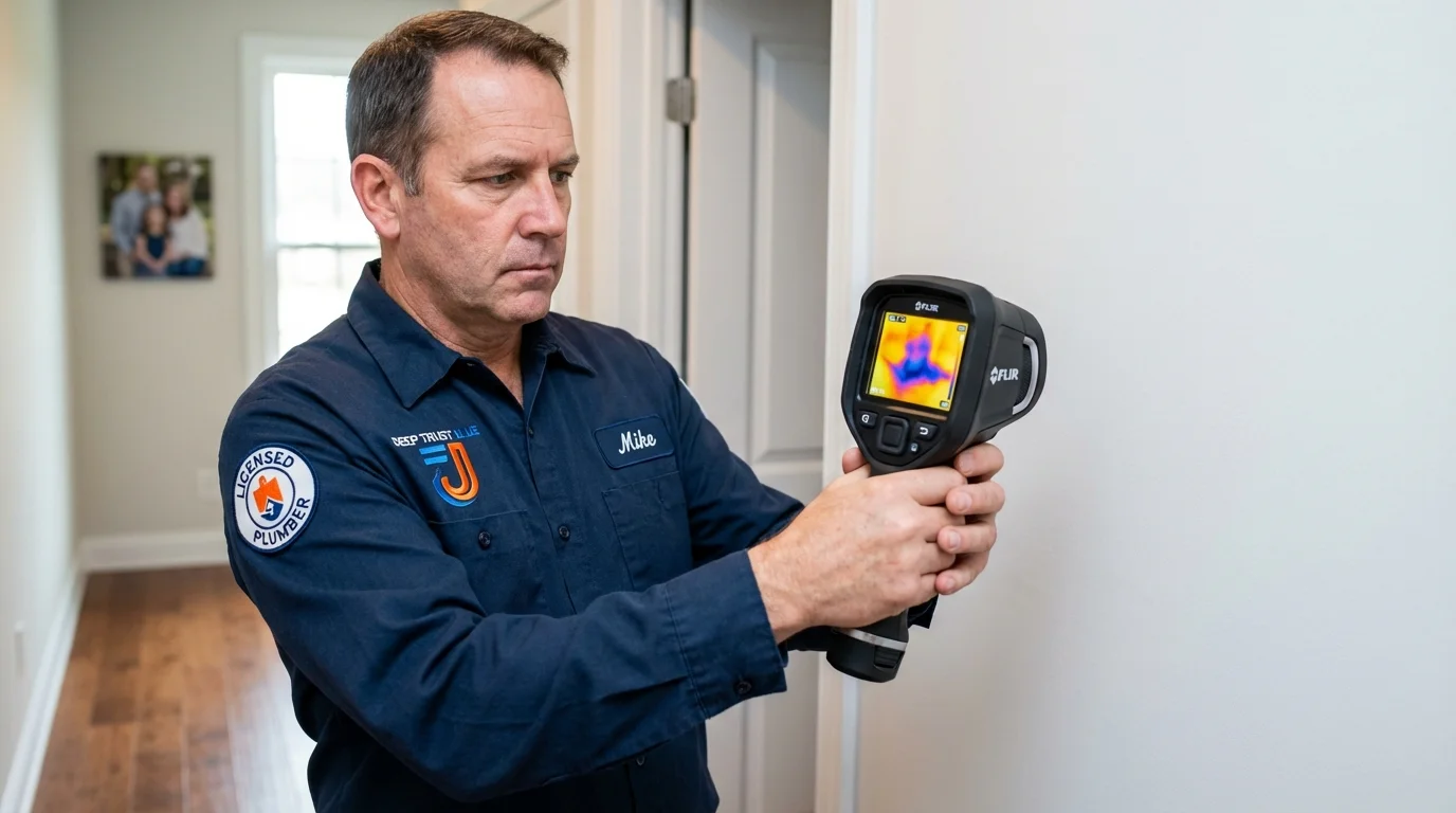 Thermal imaging leak detection by Johns Plumbing LLC in Valdosta